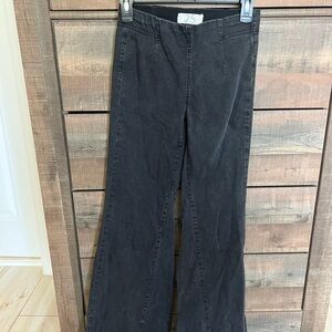 Free People Charcoal Flare Jeans